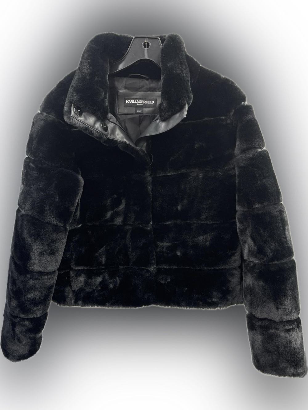 Karl Lagerfeld black faux fur coat: one of a kind prototype sample - Picture 1 of 10